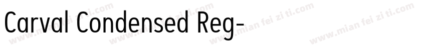Carval Condensed Reg字体转换